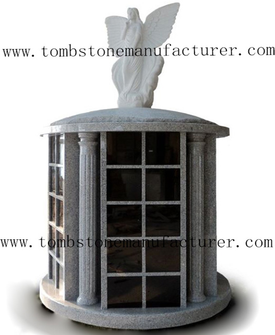 50 niches round columbarium with angel